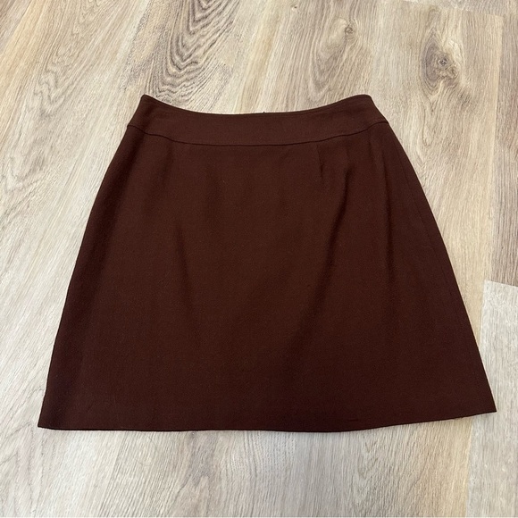 Vintage Rina Rossi Brown Wool Miniskirt size 4 - Picture 1 of 6